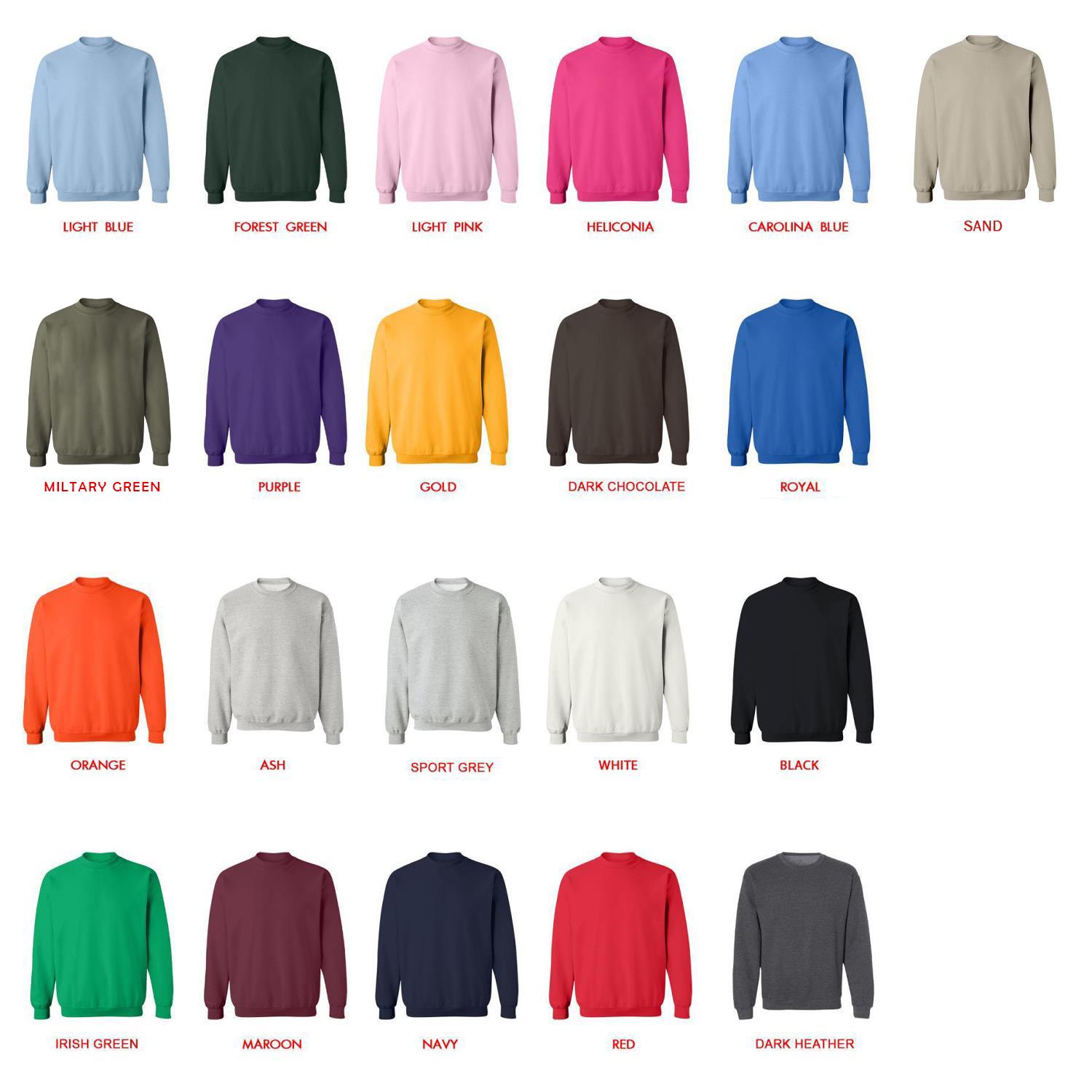 sweatshirt color chart - Game Theory Store