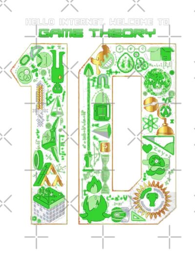 Alternative view of Game Theory 10th Anniversary Throw Pillow