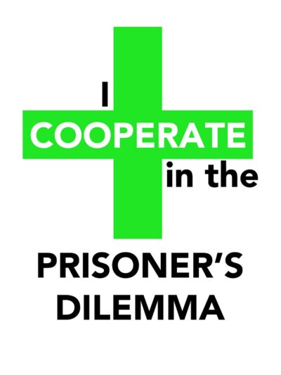 Alternative view of I Cooperate In The Prisoner S Dilemma Throw Pillow