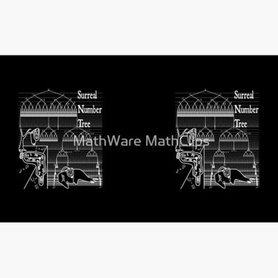Alternative view of Nerdy Vintage Surreal Number Tree Conway Dali Math Teacher White Text Mug