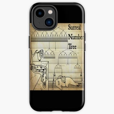Nerdy Vintage Surreal Number Tree Conway Parchment Iphone Case
