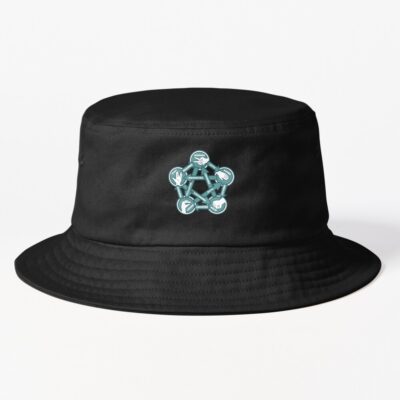 Funny Nerdy Rock Paper Scissors Lizzard Spock Math Teacher Aqua Bucket Hat