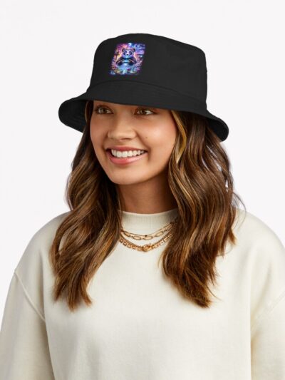 Alternative view of Fantasy Gaming Panda Bucket Hat