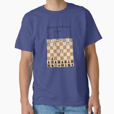 Modern Defense Expert Minimalist Chess Strategy Theory T-shirt