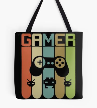 Gamer Vintage Retro Style Unique Game Nerds Classic Gift Idea Tote Bag