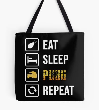 Eat Sleep Pubg Repeat Game Nerds Daily Life Gift Ideas Tote Bag