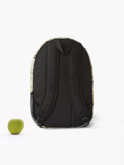 Alternative view of Nerdy Vintage Surreal Number Tree Conway Dali Math Teacher Black Text Parchment Backpack