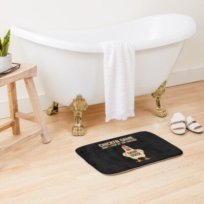 Alternative view of Game Theory Chicken Game Bath Mat