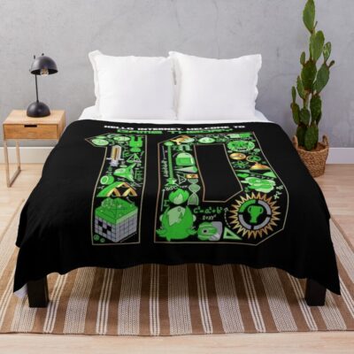 New Top Game Theory 10Th Anniversary Throw Blanket