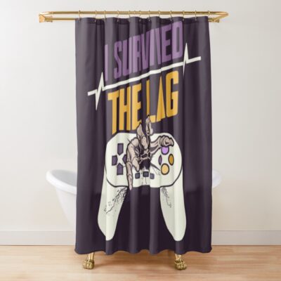 Trend Game Theory Shower Curtain