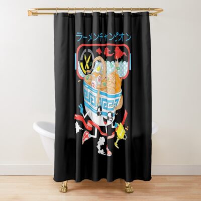 Ramen Bowl Theory 10Th Anniversary Game Graphic Shower Curtain