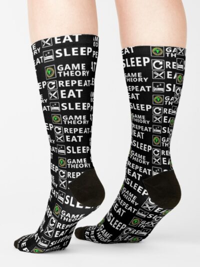 Alternative view of Eat Sleep Game Repeat Christmas  Lovers And Game Nerds Socks