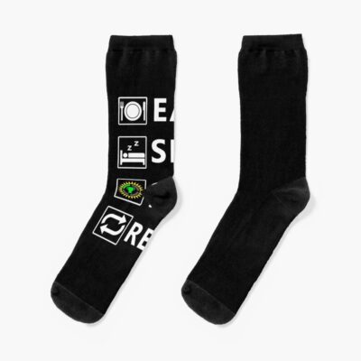 Eat Sleep Game Theory Repeat Essential T Shirt Socks