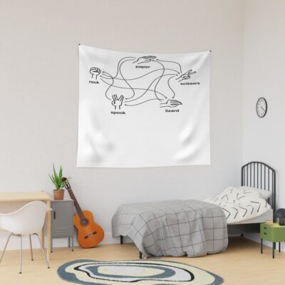 Rock Paper Scissors Lizard Spock Tapestry