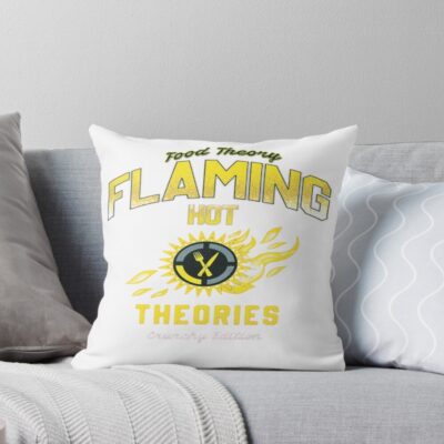 Top Best Game Theory Food Theory Flaming Hot Throw Pillow