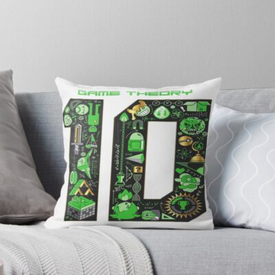 Theory 10th Anniversary Game Graphic Throw Pillow